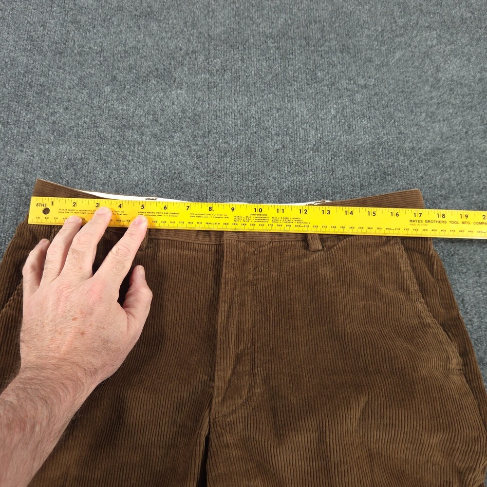 L.L. Bean Stretch Country Corduroy Pants Mens 33x32 (Fit 34x31) Brown - Picture 3 of 14